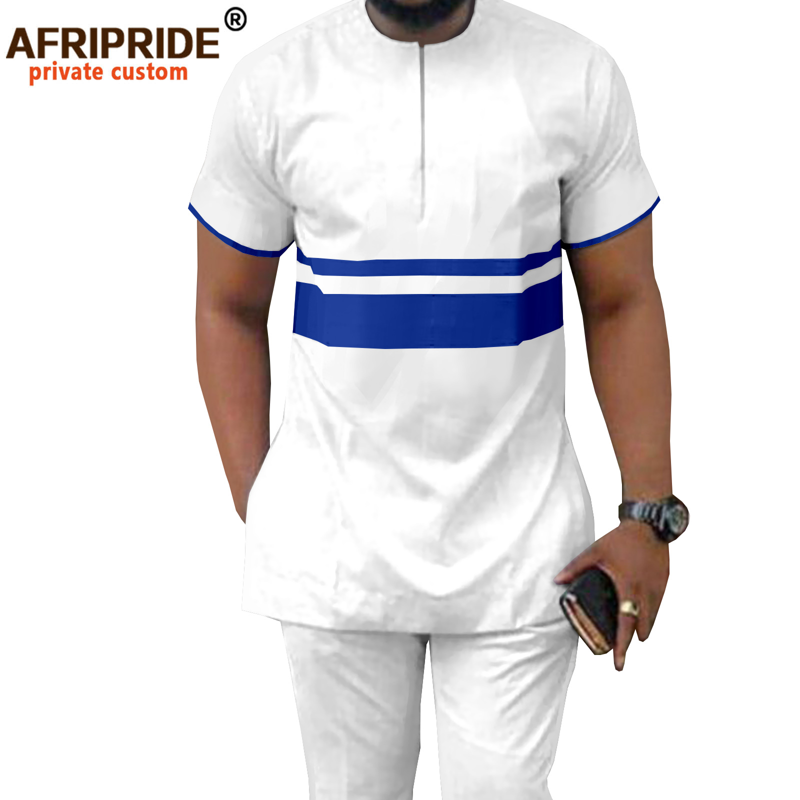 Dashiki Shirt Men - Camicie e pantaloni Dashiki manica corta