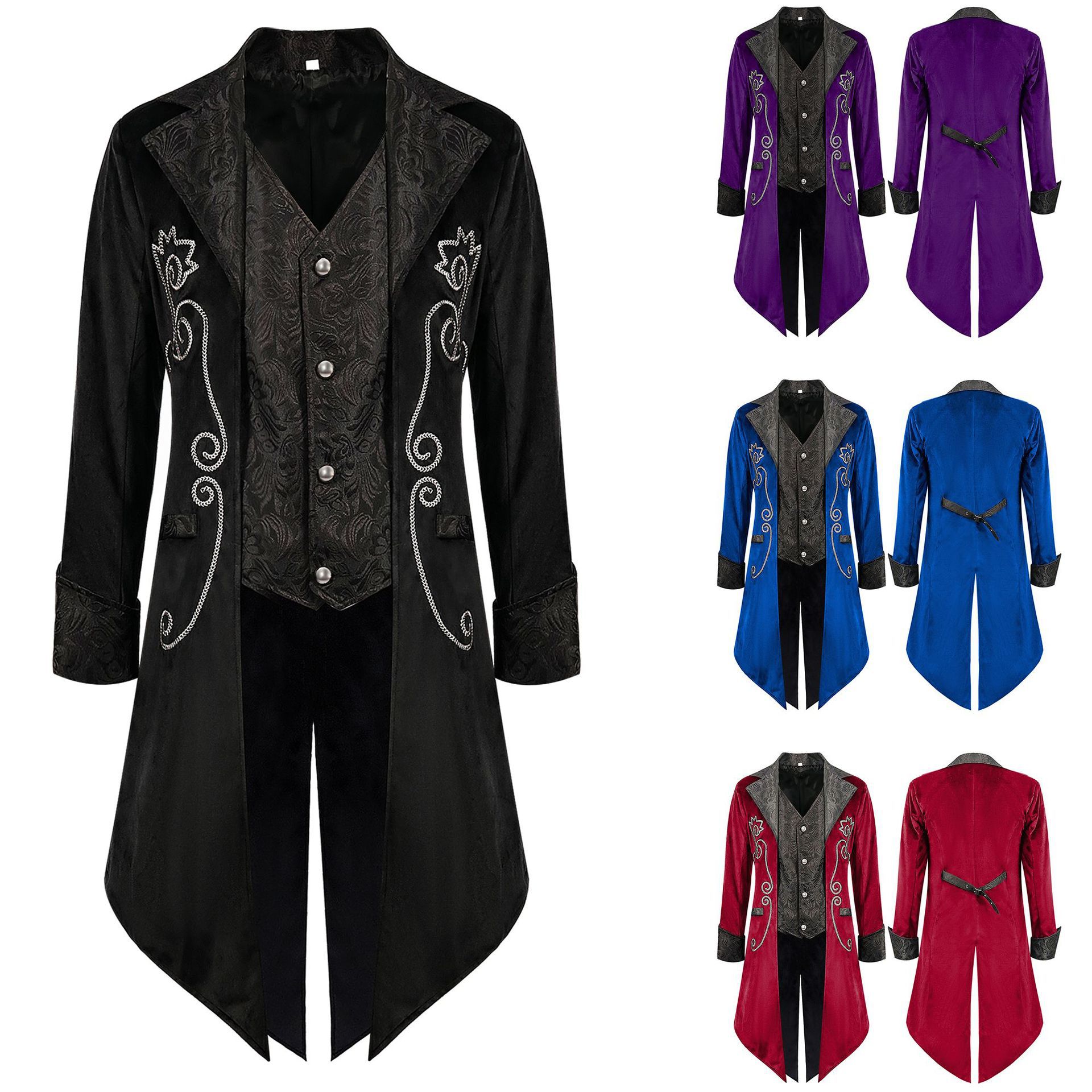 Ethnic Wear Model Fashion - Giacca da Uomo in Stile Punk