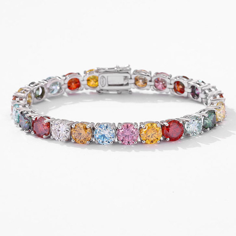 Ethnic Fashion Wear For Women - Bracciale in moissanite color dopamina in