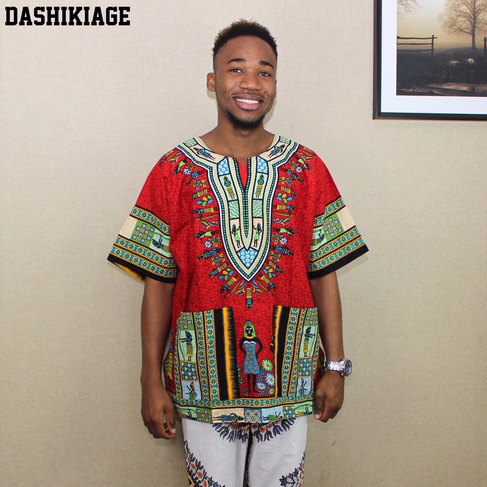 Dashiki Shirt Men - (spedizione veloce) 2016 T-shirt Dashiki in