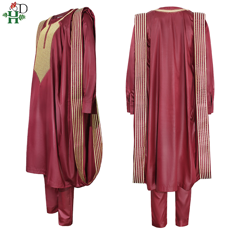 H&D Abito africano Agbada per  - Dashiki Shirt Men recensione e prezzo