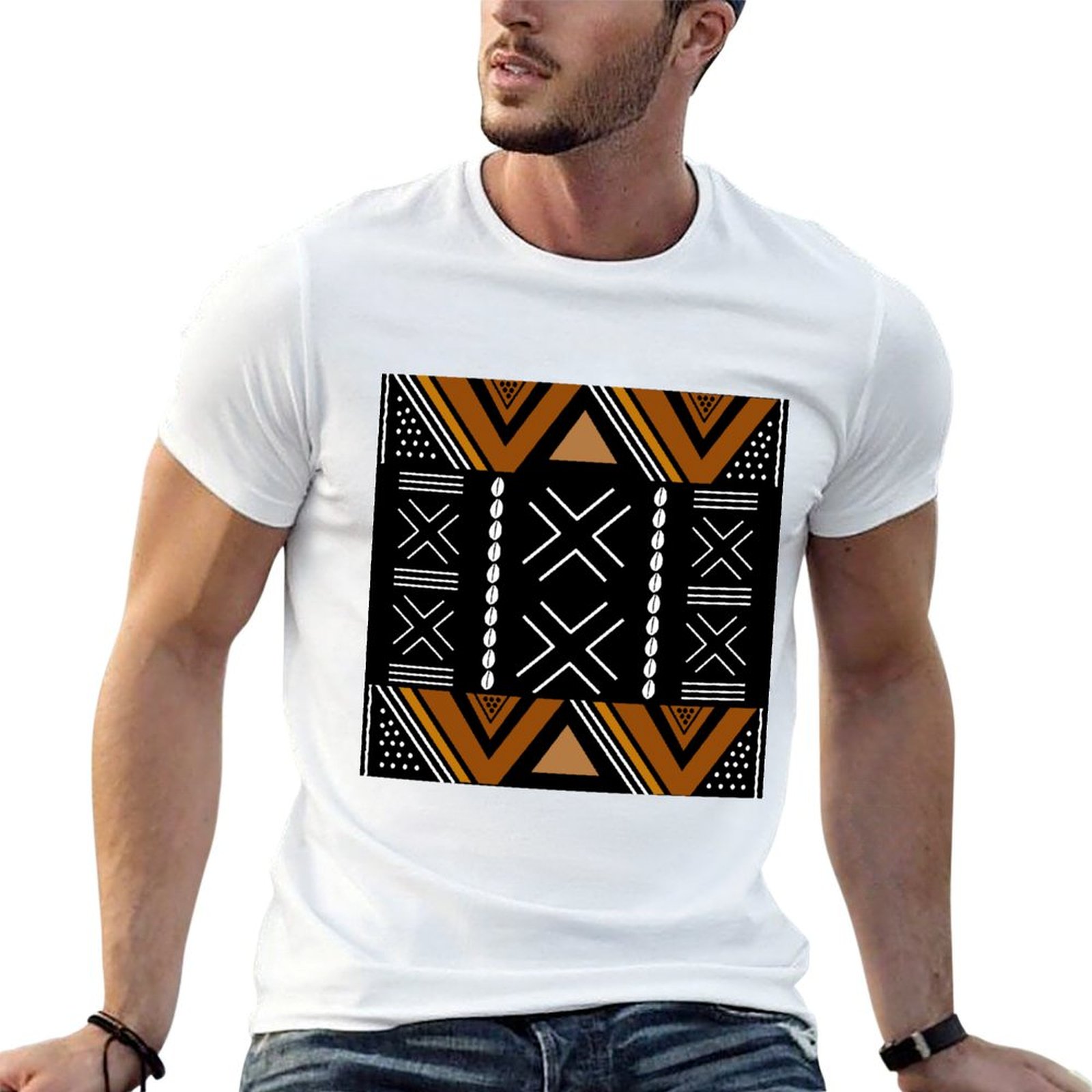 T-shirt con design Bogolan in  - Mudcloth Print Top recensione e prezzo