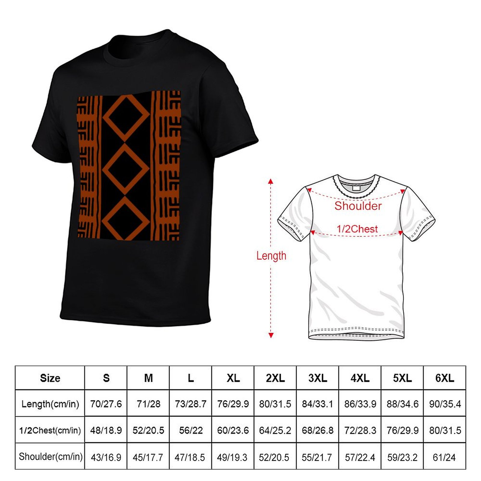 T-shirt in tessuto africano co - Mudcloth Print Top recensione e prezzo