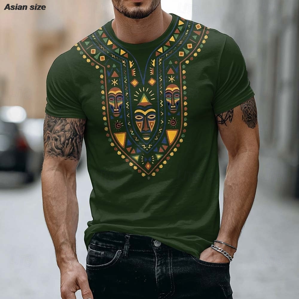 T-shirt da uomo 2026 con stamp - Dashiki Shirt Men recensione e prezzo
