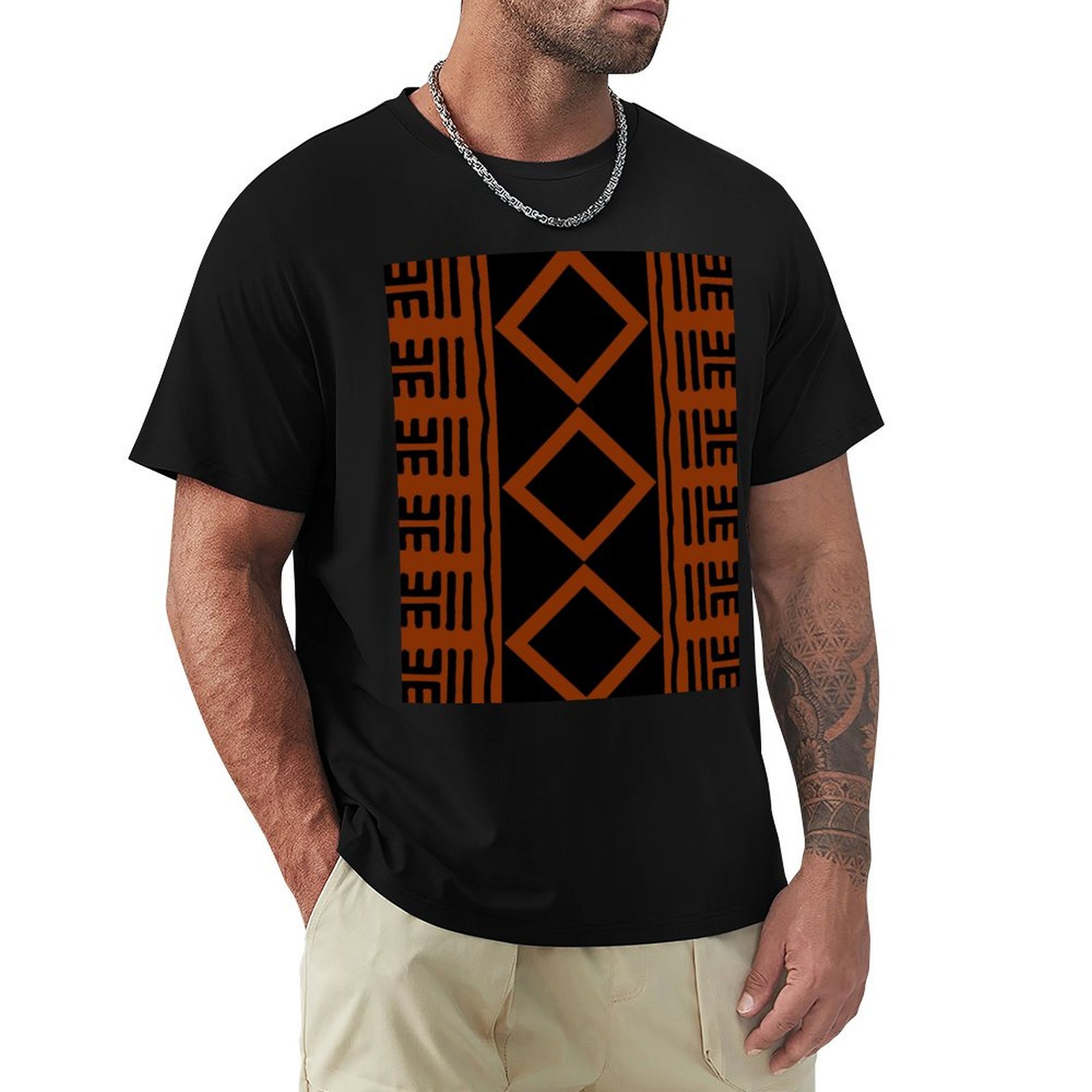 T-shirt in tessuto africano co - Mudcloth Print Top recensione e prezzo