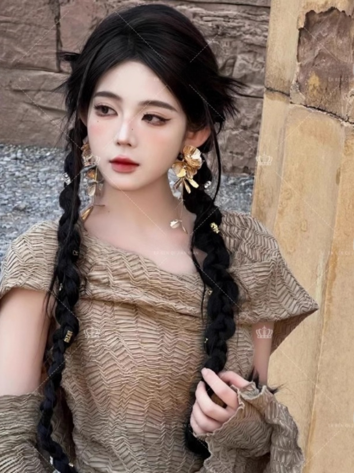 Abito Lungo a Tema Deserto, Mo - Ethnic Fashion Clothing recensione e prezzo
