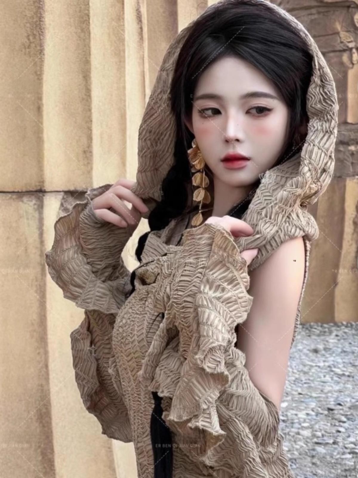 Abito Lungo a Tema Deserto, Mo - Ethnic Fashion Clothing recensione e prezzo