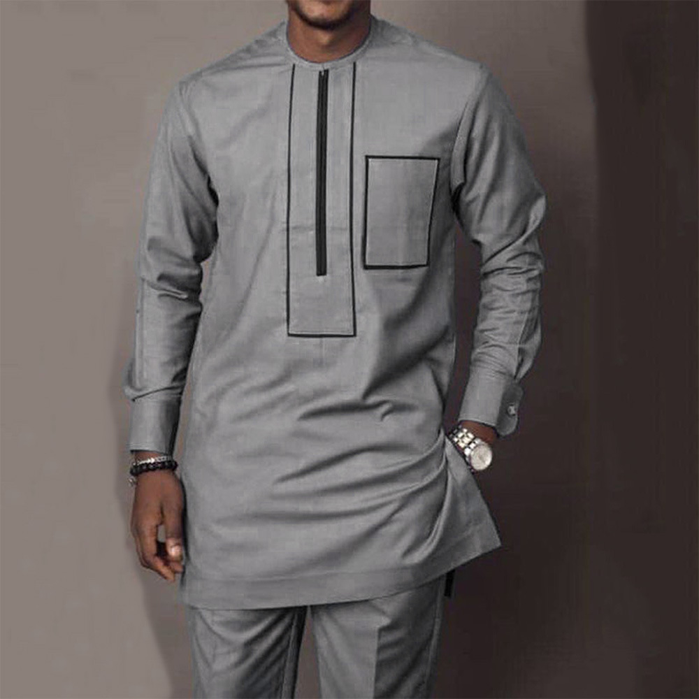 African Men 2024 Summer Suit m - Dashiki Shirt Men recensione e prezzo