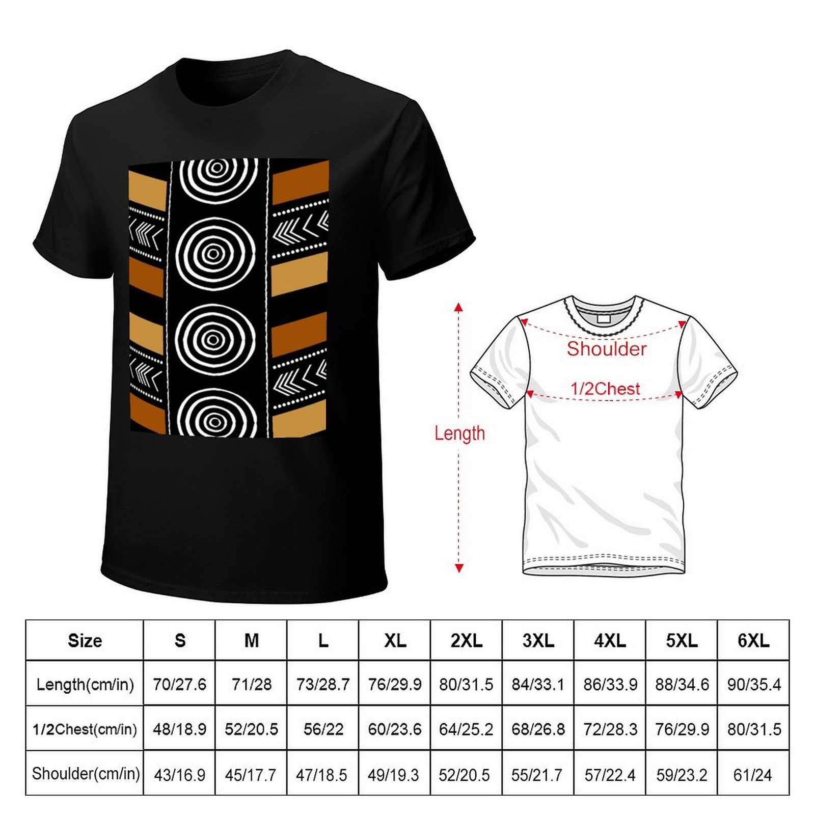 T-shirt con stampa semplice e  - Mudcloth Print Top recensione e prezzo