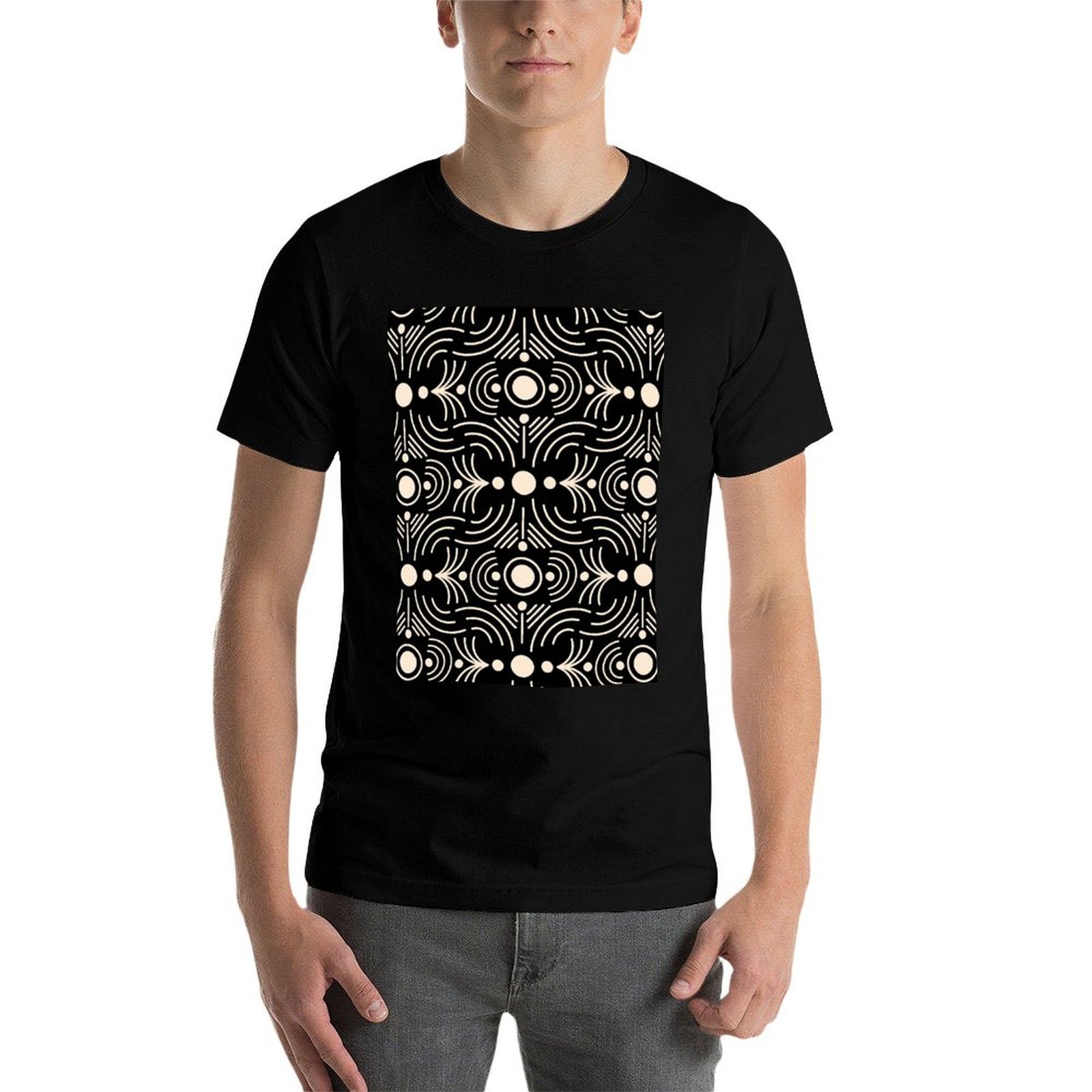 T-shirt da uomo in cotone pesa - Mudcloth Print Top recensione e prezzo