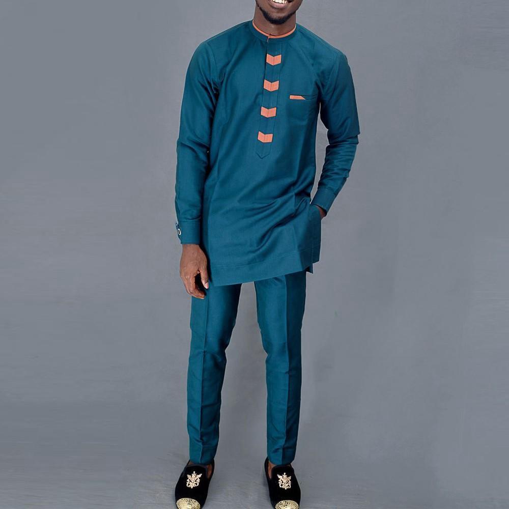 Nuovo 2Pc di lusso africano tr - Dashiki Shirt Men recensione e prezzo
