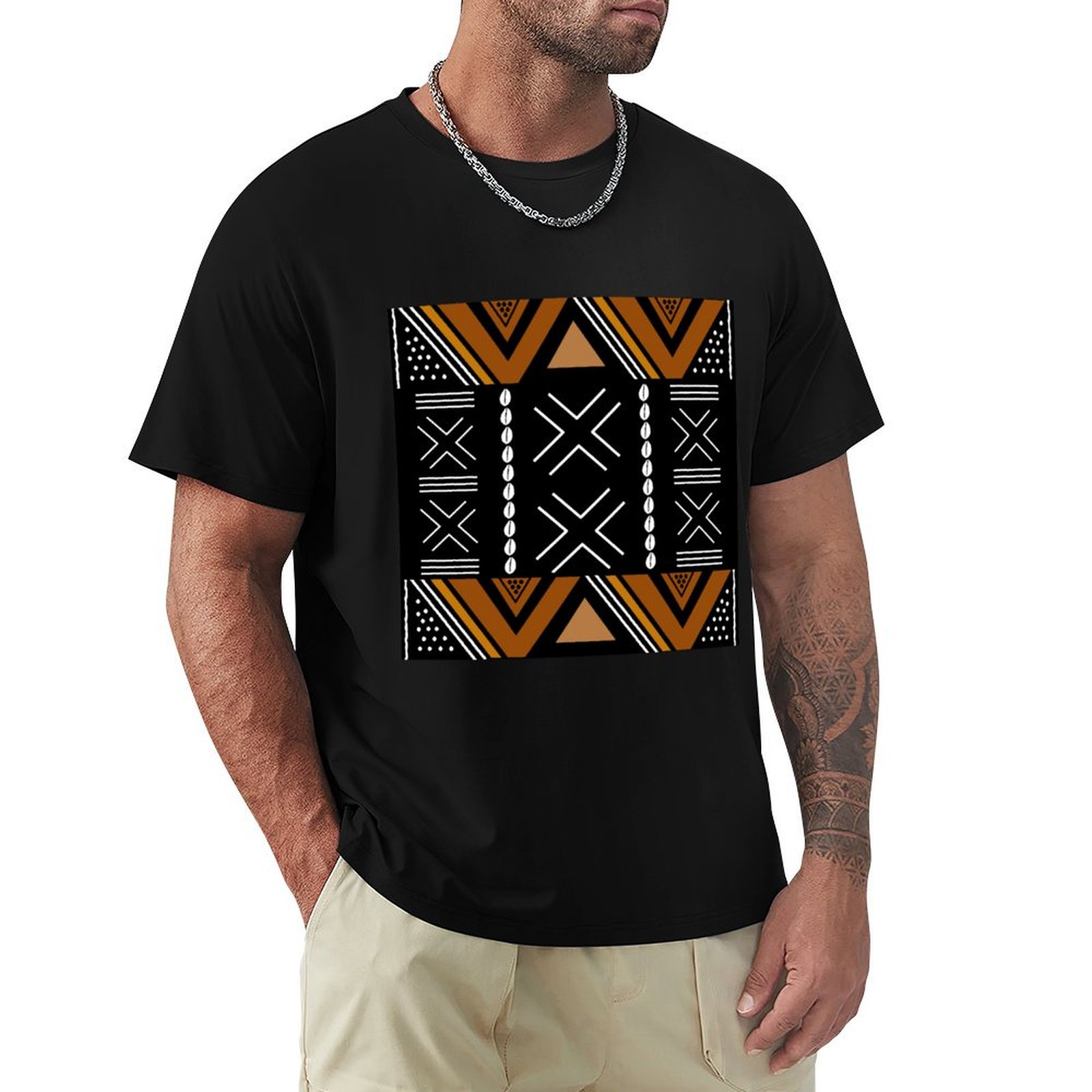 T-shirt con design Bogolan in  - Mudcloth Print Top recensione e prezzo