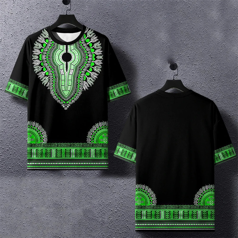 Summer Harajuku 3D stampato et - Dashiki Shirt Men recensione e prezzo