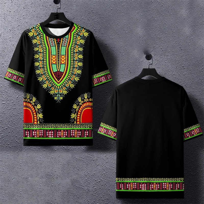 Summer Harajuku 3D stampato et - Dashiki Shirt Men recensione e prezzo